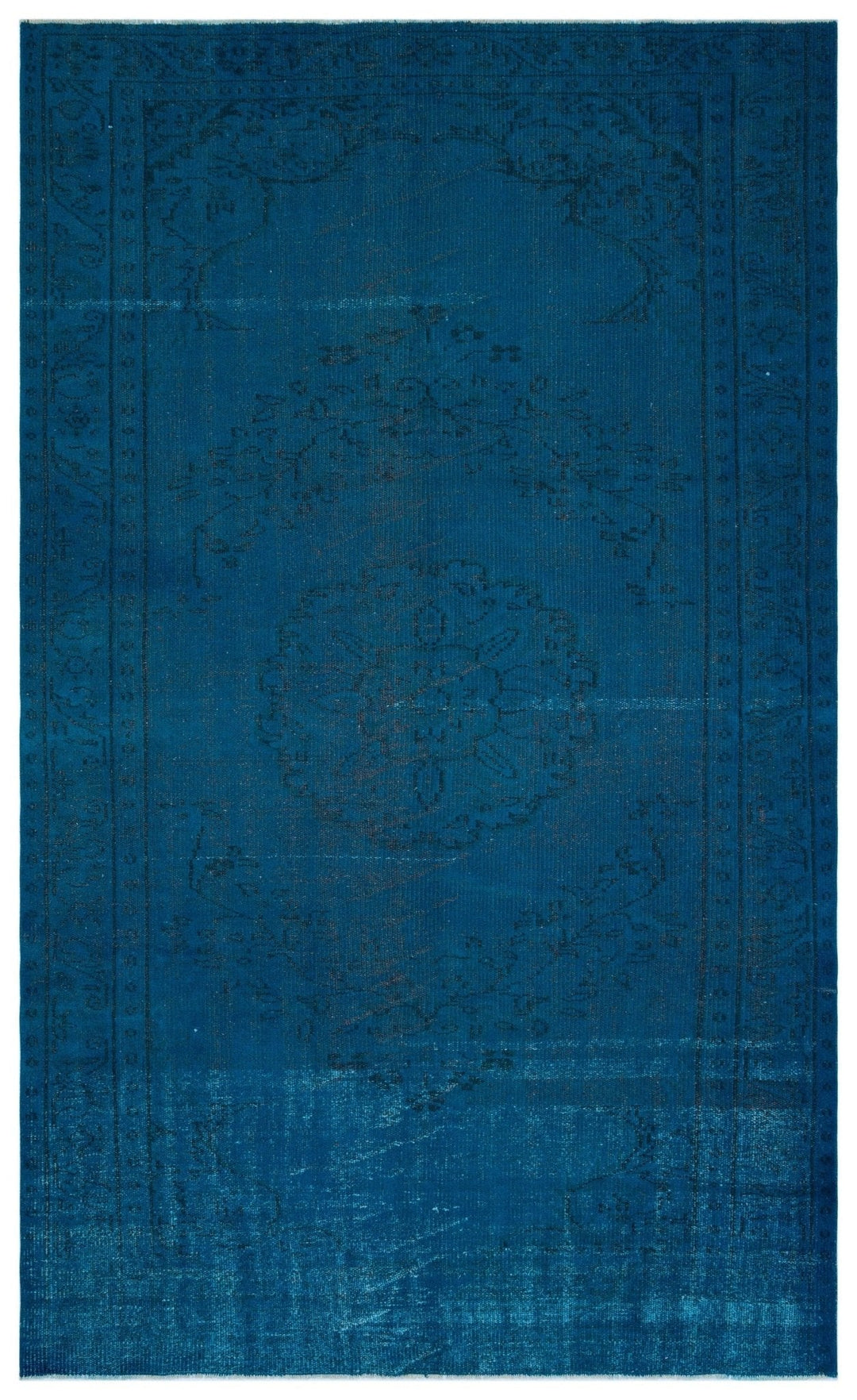 Athens 28014 Blue Tumbled Wool Hand Tufted Carpet 171 x 278