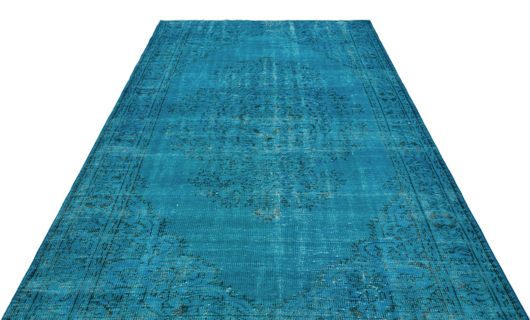 Athens 28509 Turquoise Tumbled Wool Hand Woven Carpet 185 x 313