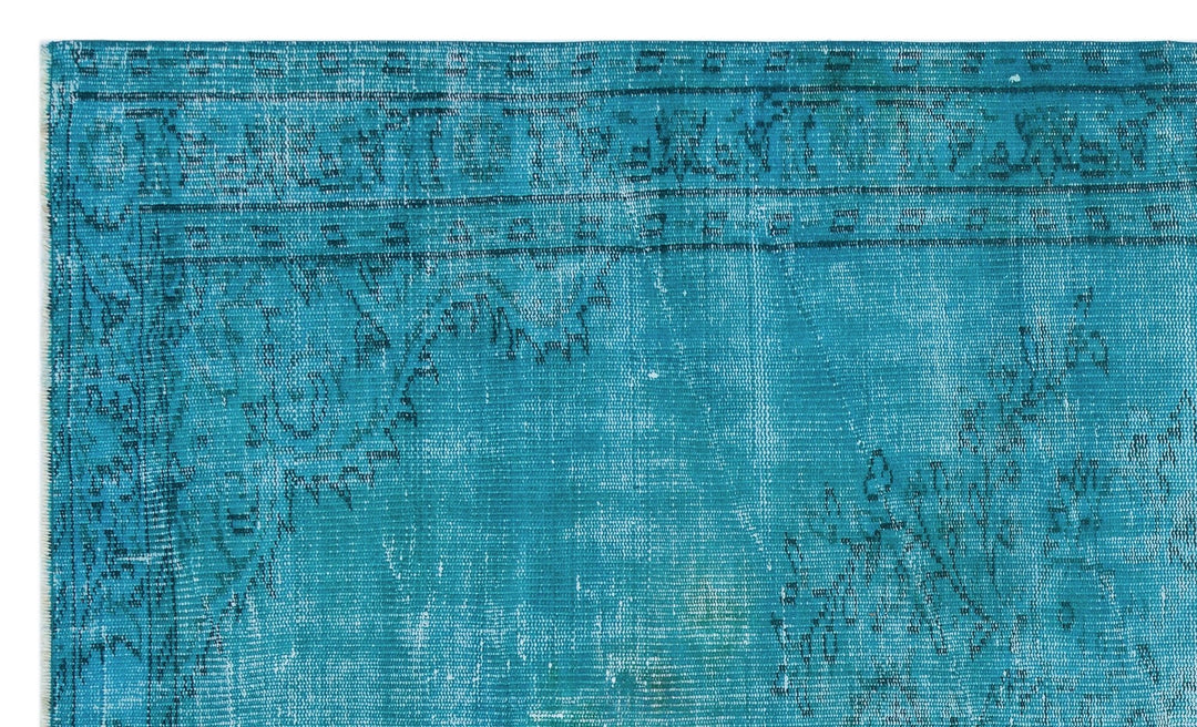 Athens 28599 Turquoise Tumbled Wool Hand Woven Rug 147 x 245