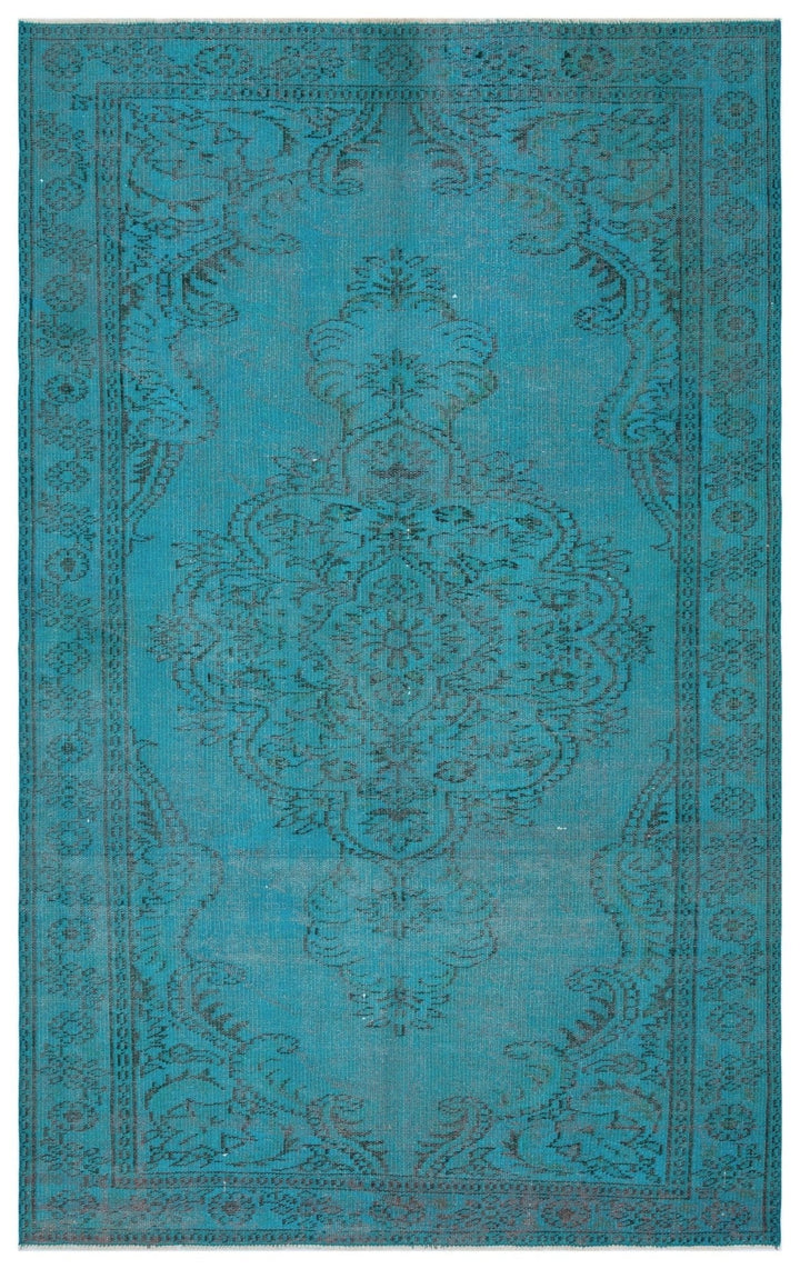 Athens 28732 Turquoise Tumbled Wool Hand Woven Rug 167 x 268