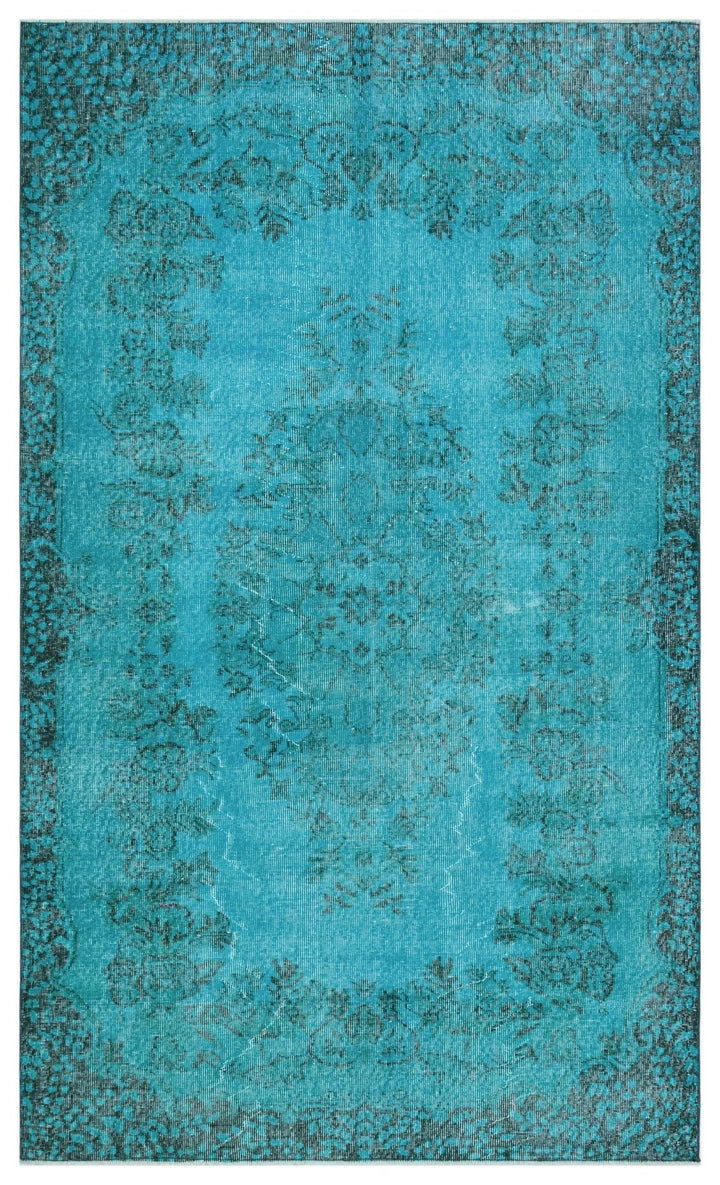 Athens 28787 Turquoise Tumbled Wool Hand Woven Carpet 158 x 263