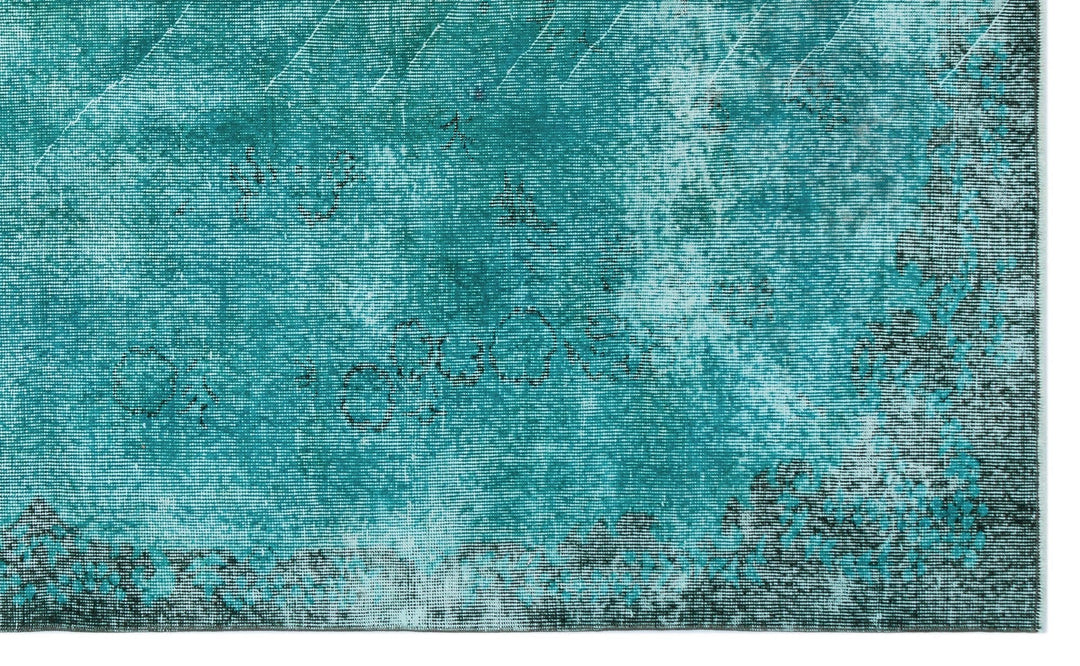Athens 28991 Turquoise Tumbled Wool Hand Woven Rug 170 x 278