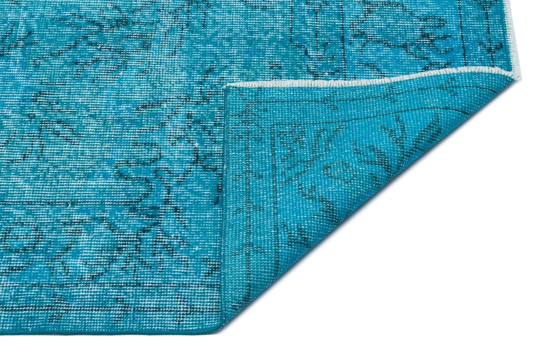 Athens 29588 Turquoise Tumbled Wool Hand Woven Carpet 164 x 276