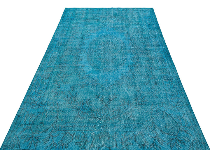 Athens 29588 Turquoise Tumbled Wool Hand Woven Carpet 164 x 276