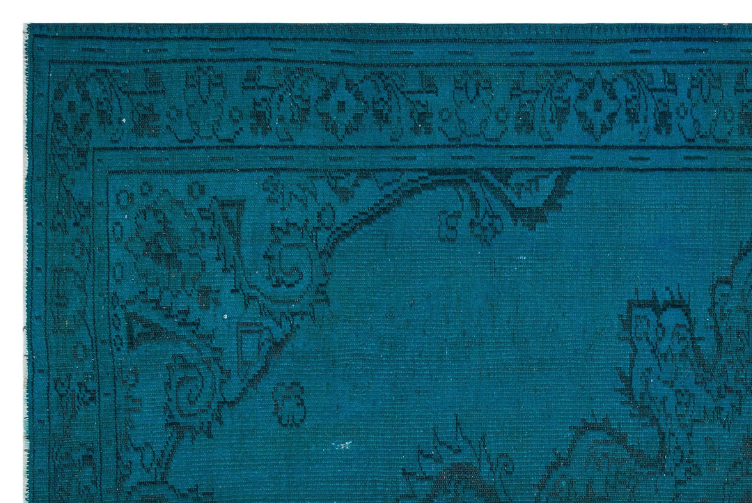 Athens 29681 Dark Blue Tumbled Wool Hand Woven Rug 187 x 285