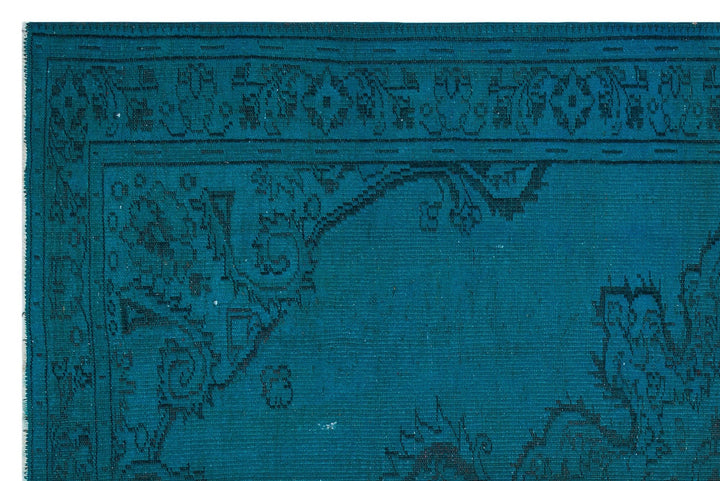 Athens 29681 Dark Blue Tumbled Wool Hand Woven Rug 187 x 285