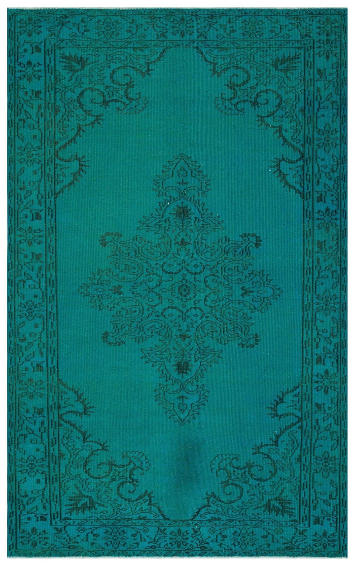 Athens 29950 Turquoise Tumbled Wool Hand Woven Rug 177 x 280