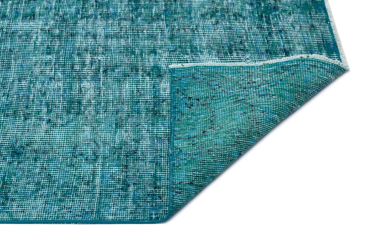Athens 31025 Turquoise Tumbled Wool Hand Woven Carpet 166 x 261
