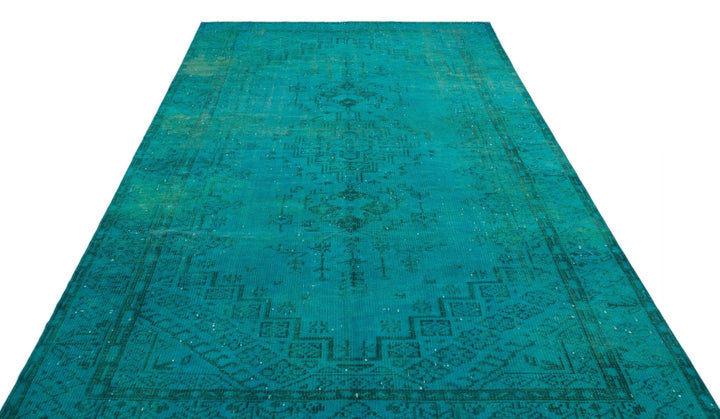 Athens 31028 Turquoise Tumbled Wool Hand Woven Carpet 188 x 288