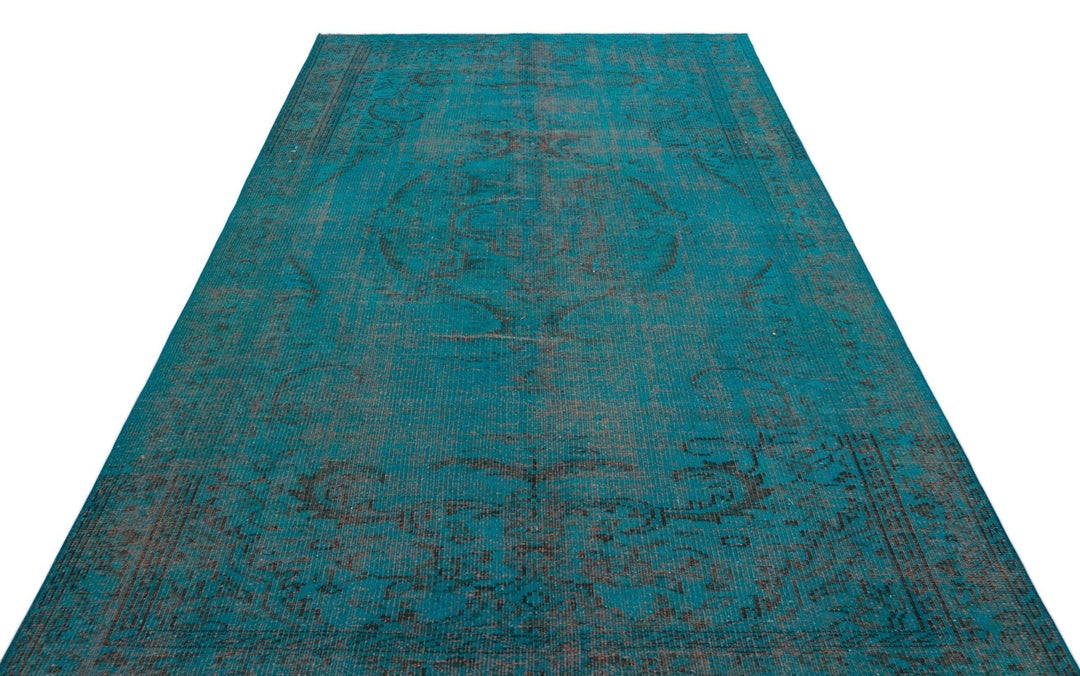 Athens 31033 Turquoise Tumbled Wool Hand Woven Carpet 168 x 265