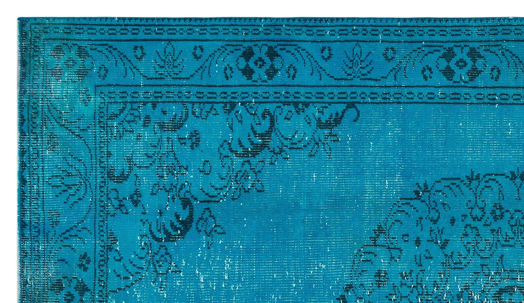 Athens 35955 Turquoise Tumbled Wool Hand Woven Rug 153 x 272