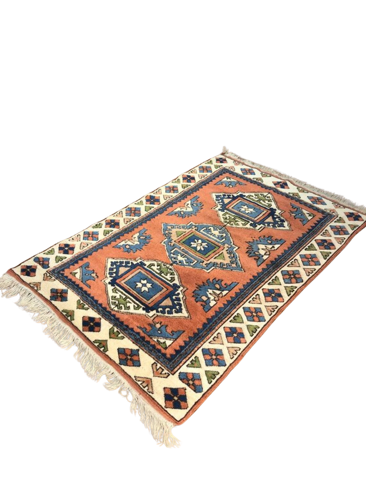 Rare Antique Balıkesir Sındırgı Handwoven Tribal Rug (4.10 ft. X 6.06 ft.) (125 cm x 185 cm)