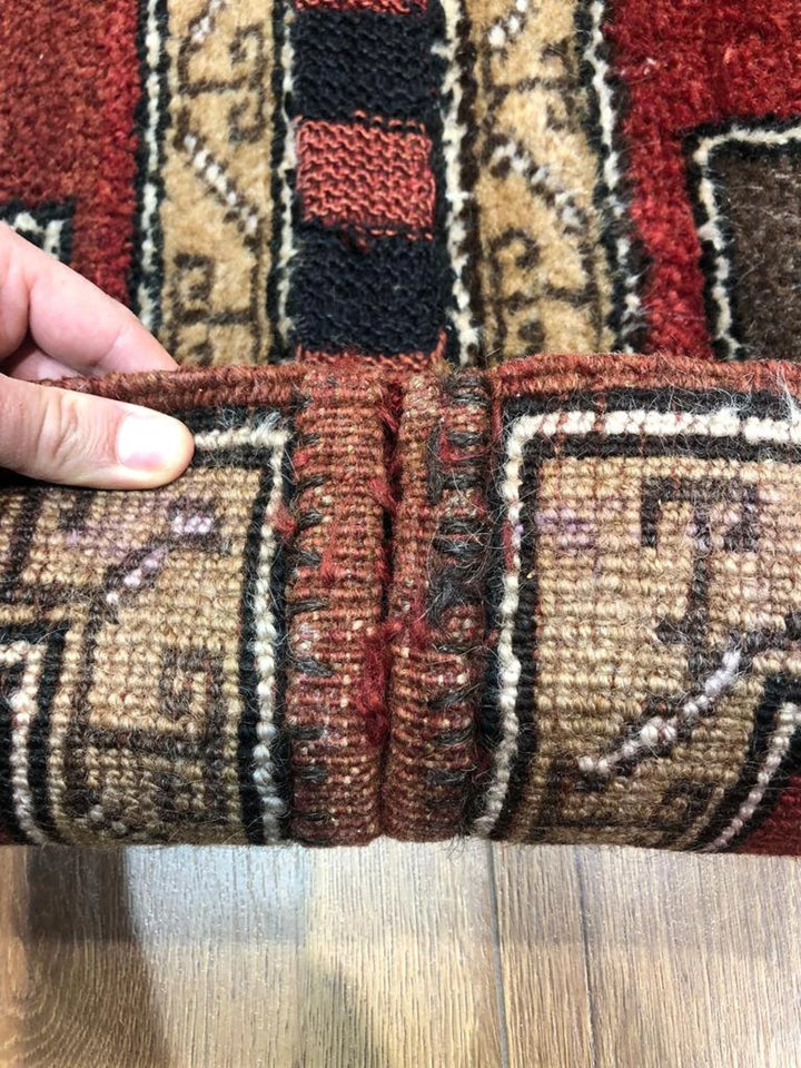 Rare Antique Handwoven Kars Turkish Kilim Rug (2.29 ft. X 5.74 ft.) (70 cm x 175 cm) - Vintage Wool Caucasian Rug