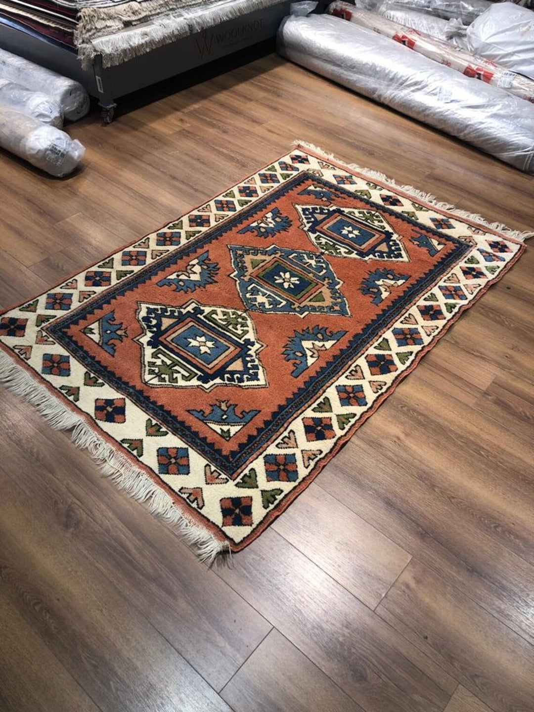 Rare Antique Balıkesir Sındırgı Handwoven Tribal Rug (4.10 ft. X 6.06 ft.) (125 cm x 185 cm)