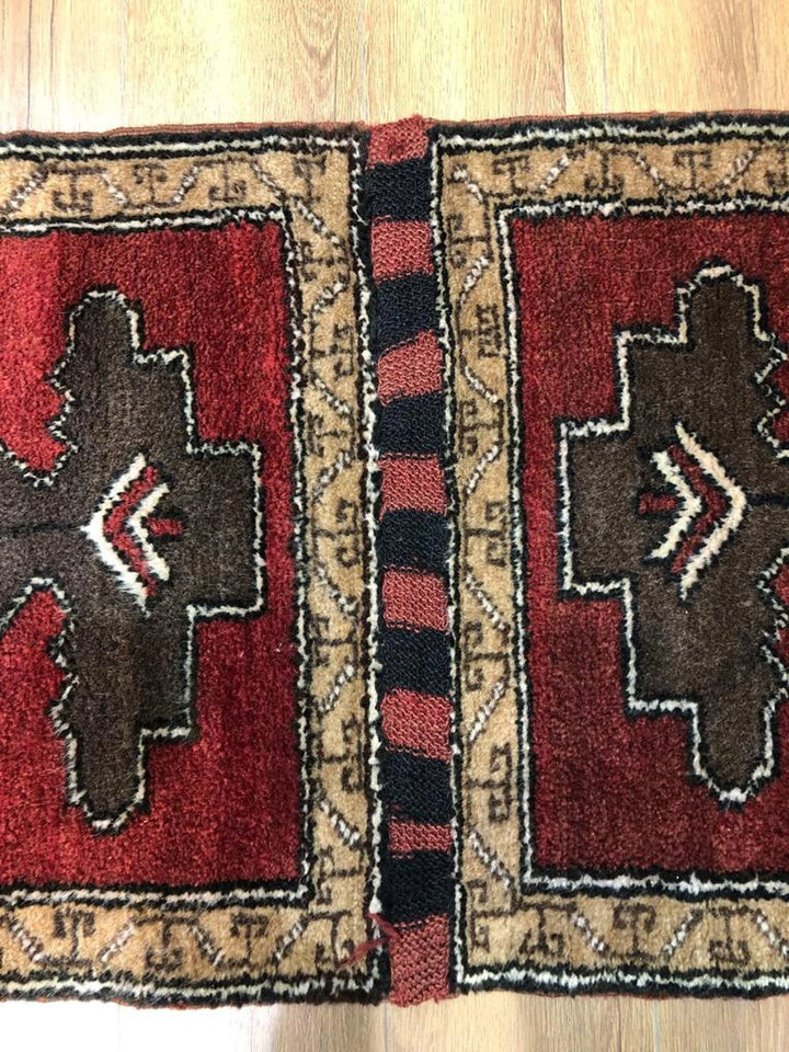 Rare Antique Handwoven Kars Turkish Kilim Rug (2.29 ft. X 5.74 ft.) (70 cm x 175 cm) - Vintage Wool Caucasian Rug