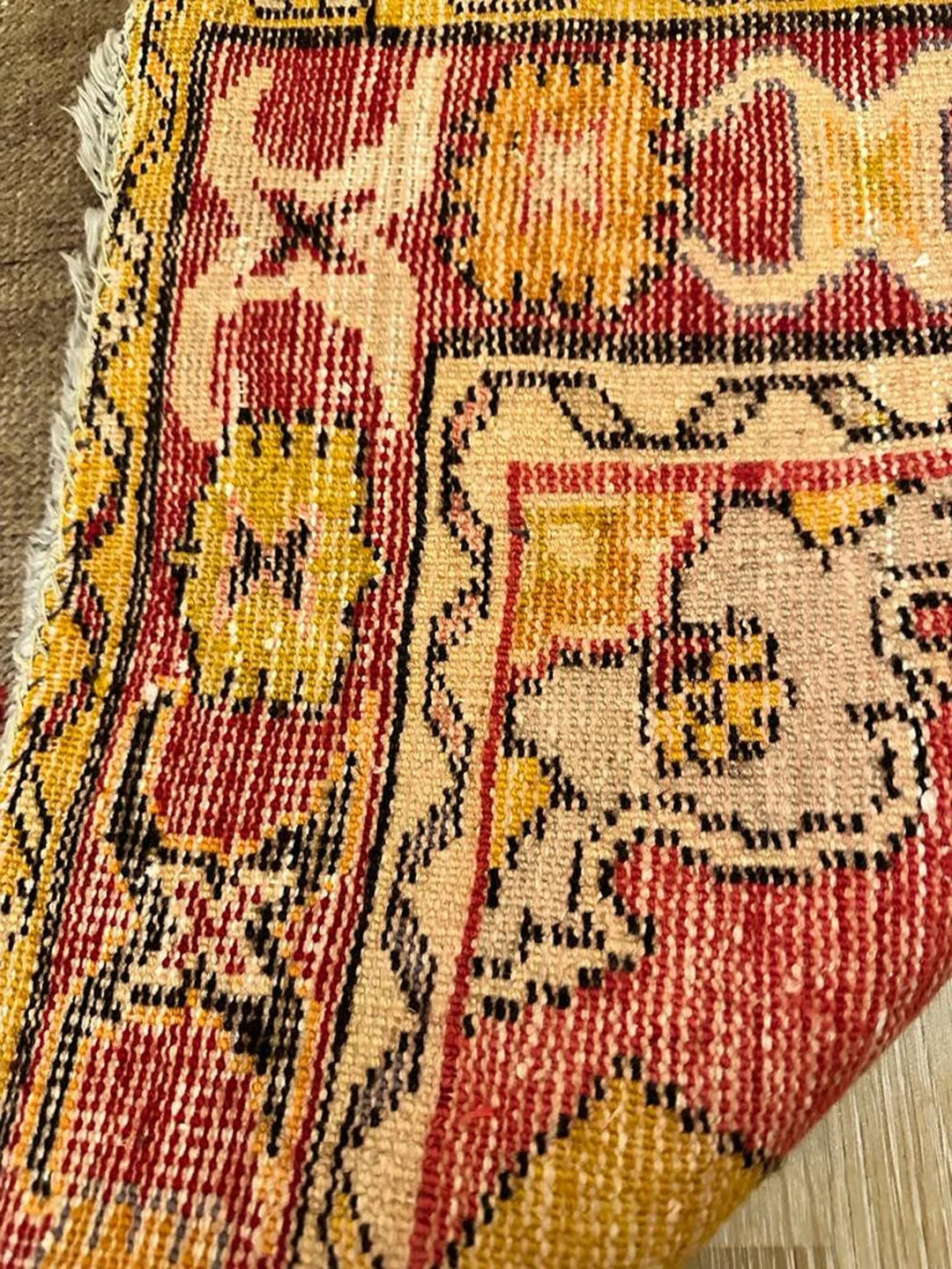 Antique Anatolian Kirsehir Mucur Handwoven Kilim Rug (2.95 ft. X 5.90 ft.) (90 cm x 180 cm) - Vintage Turkish Carpet