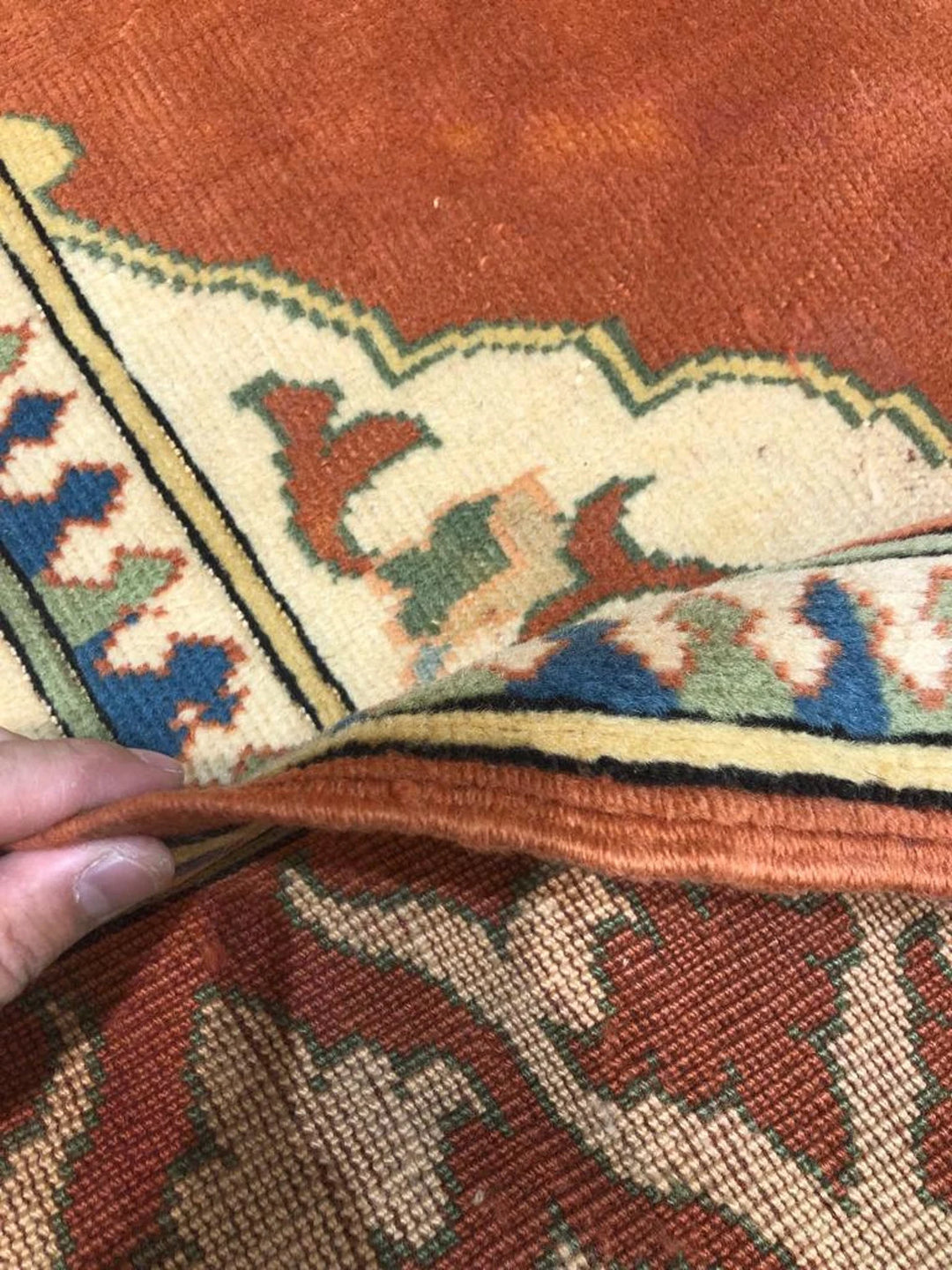 Antique Handwoven Red Yörük Medallion Kilim Rug (5.90 ft. X 8.20 ft.) (180 cm x 250 cm) - Bordered Oriental Turkish Salon Rug