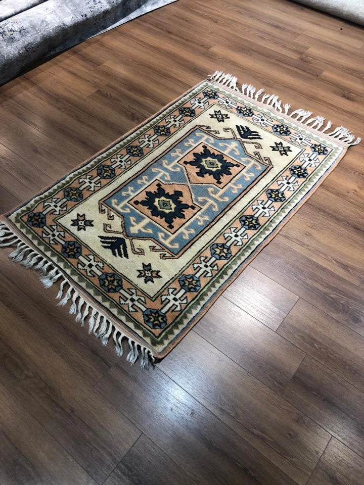 Handwoven Wool Kilim from Balıkesir Sındırgı - (1.64 ft X 4.92 ft) (50 cm x 150 cm)