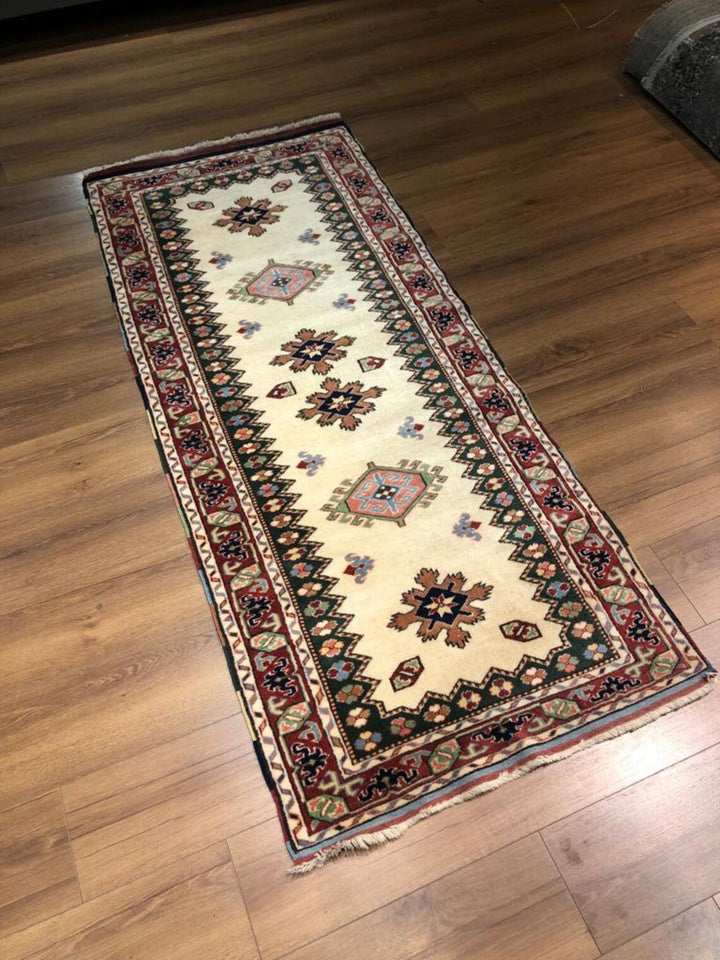 Antique Handwoven Turkish Kilim Runner Rug (2.62 ft. X 6.56 ft.) (80 cm x 200 cm) - 2X7 Vibrant Floral and Geometric Design