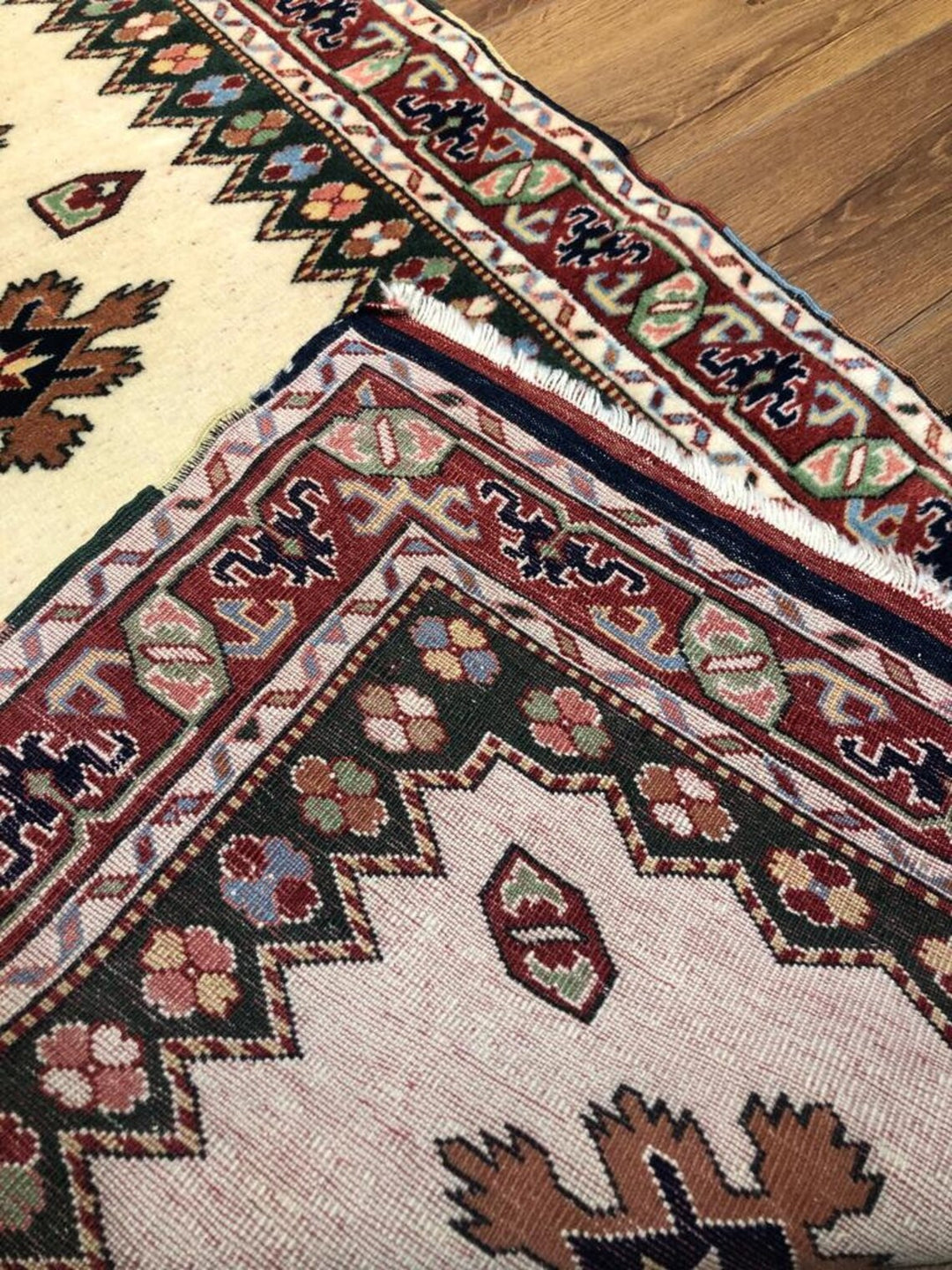 Antique Handwoven Turkish Kilim Runner Rug (2.62 ft. X 6.56 ft.) (80 cm x 200 cm) - 2X7 Vibrant Floral and Geometric Design