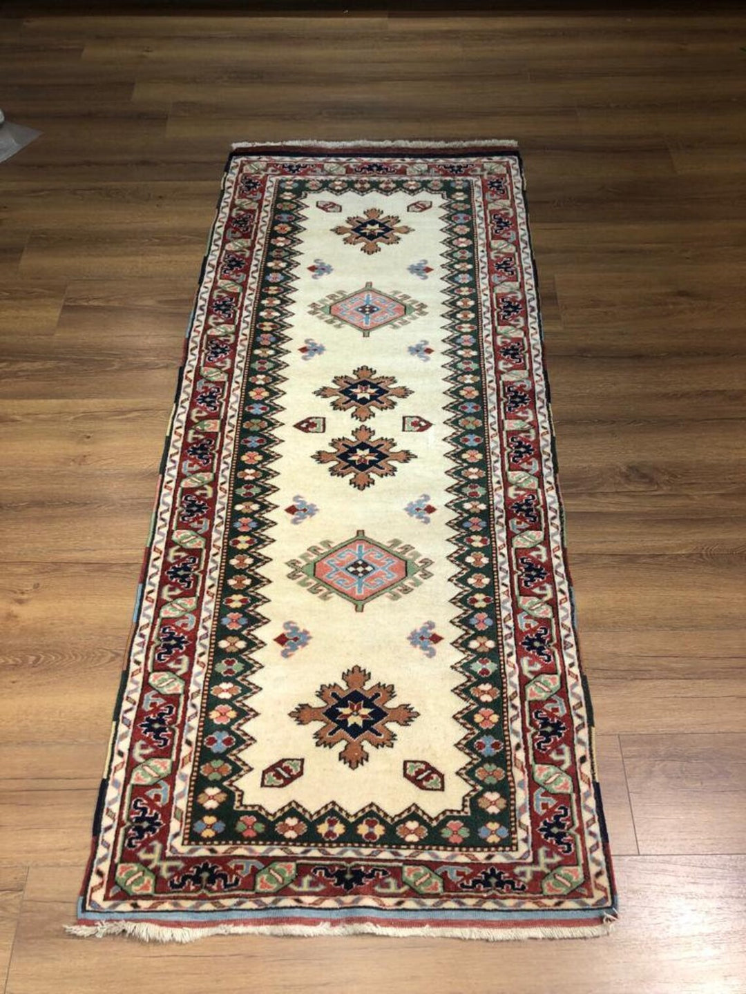 Antique Handwoven Turkish Kilim Runner Rug (2.62 ft. X 6.56 ft.) (80 cm x 200 cm) - 2X7 Vibrant Floral and Geometric Design