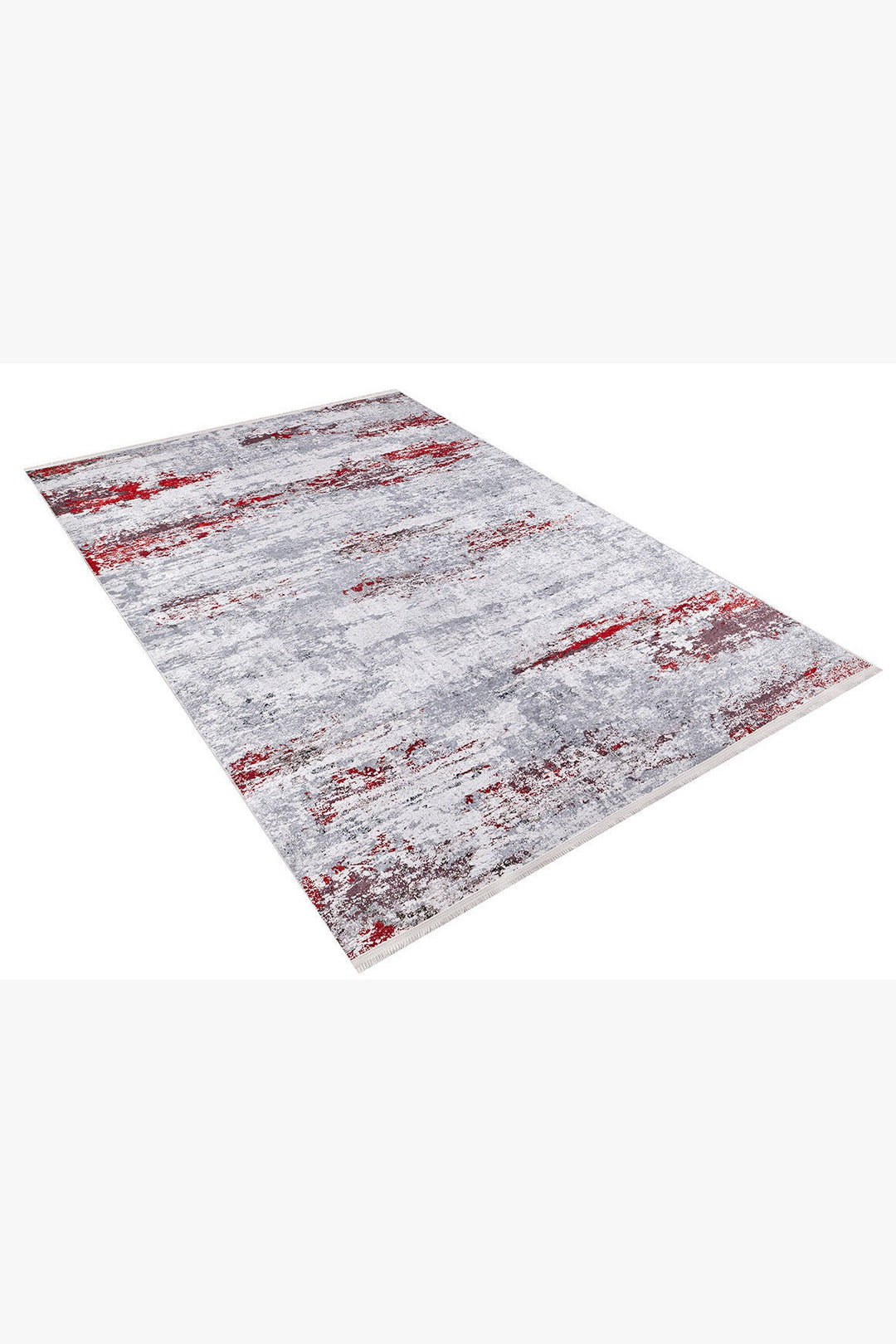 machine-washable-area-rug-Brushed-Modern-Collection-Gray-Anthracite-Red-JR433