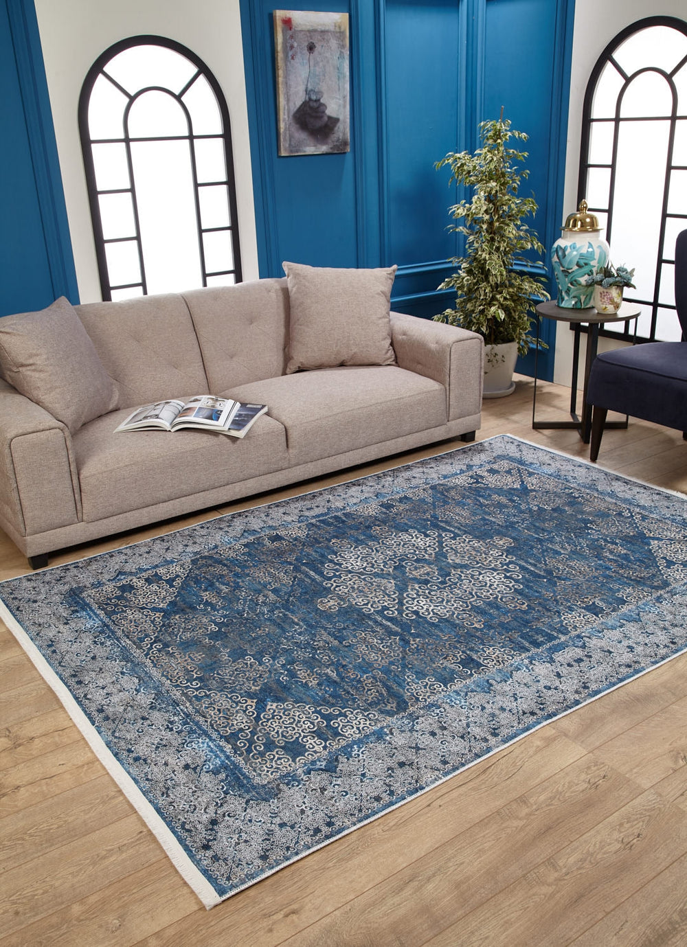 machine-washable-area-rug-Medallion-Collection-Blue-JR1786