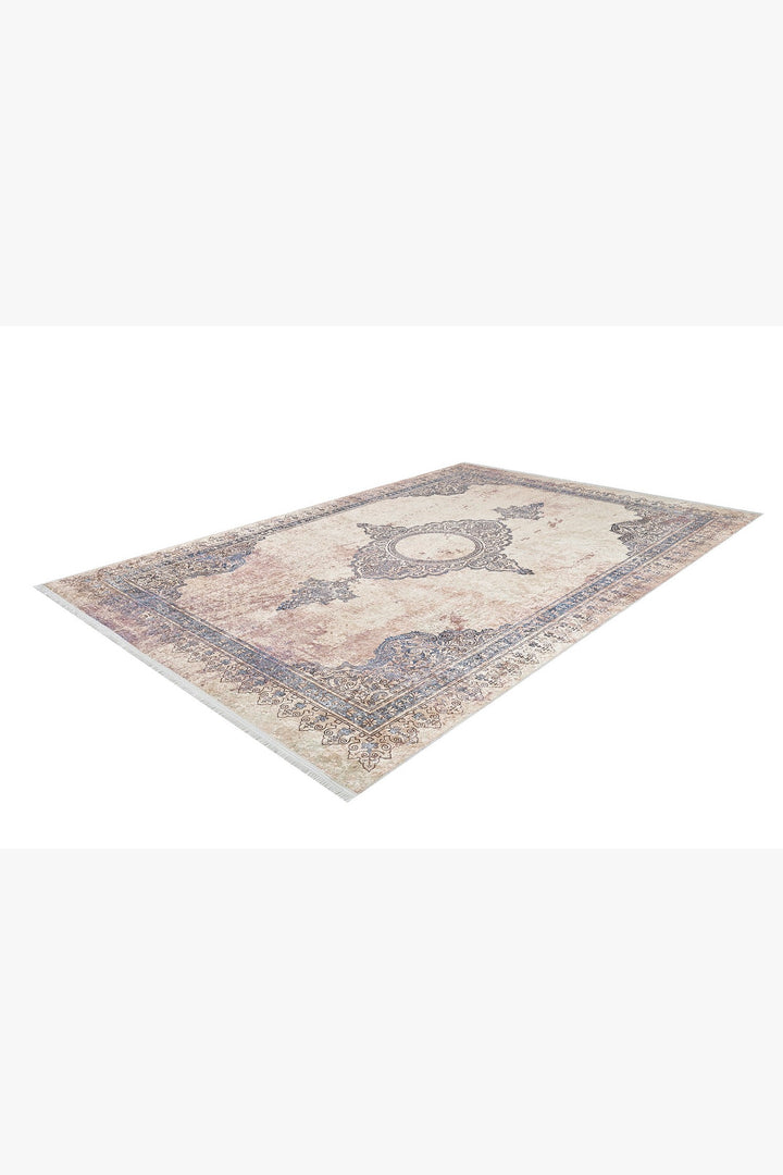 machine-washable-area-rug-Medallion-Collection-Cream-Beige-JR1902