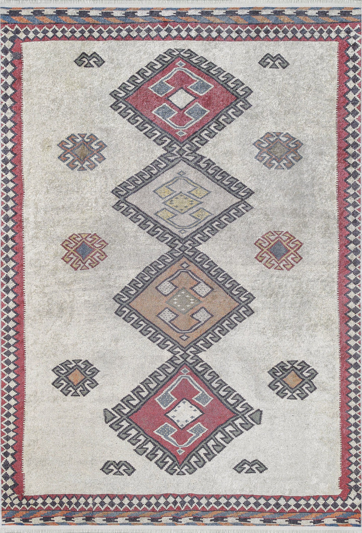 machine-washable-area-rug-Tribal-Ethnic-Collection-Gray-Anthracite-JR1565