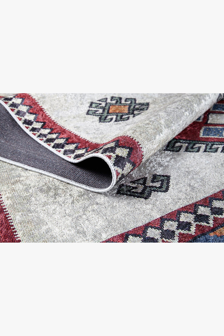 machine-washable-area-rug-Tribal-Ethnic-Collection-Gray-Anthracite-JR1565