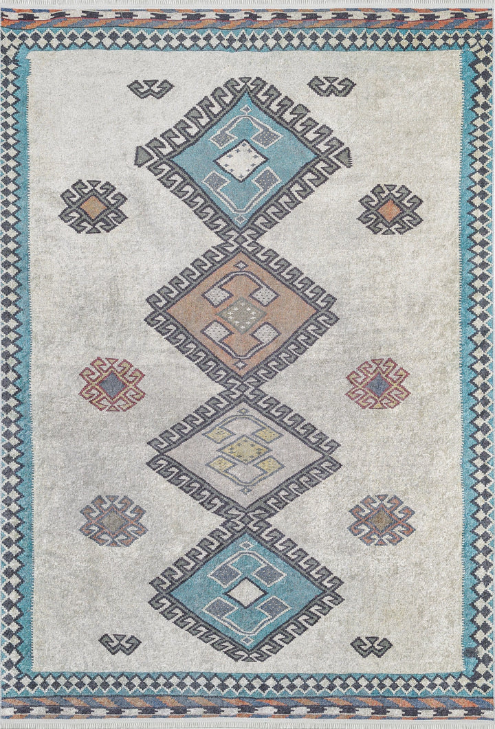 machine-washable-area-rug-Tribal-Ethnic-Collection-Blue-JR1566