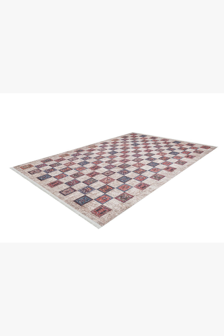 machine-washable-area-rug-Plaid-Modern-Collection-Cream-Beige-Red-JR1569