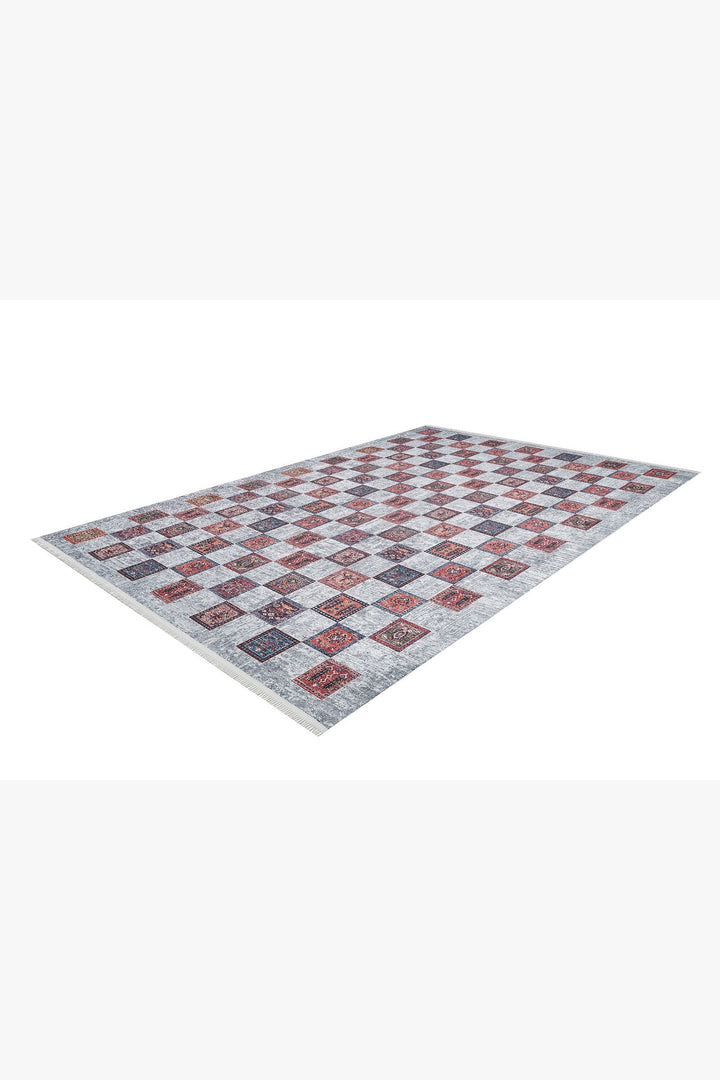 machine-washable-area-rug-Plaid-Modern-Collection-Gray-Anthracite-Red-JR1570