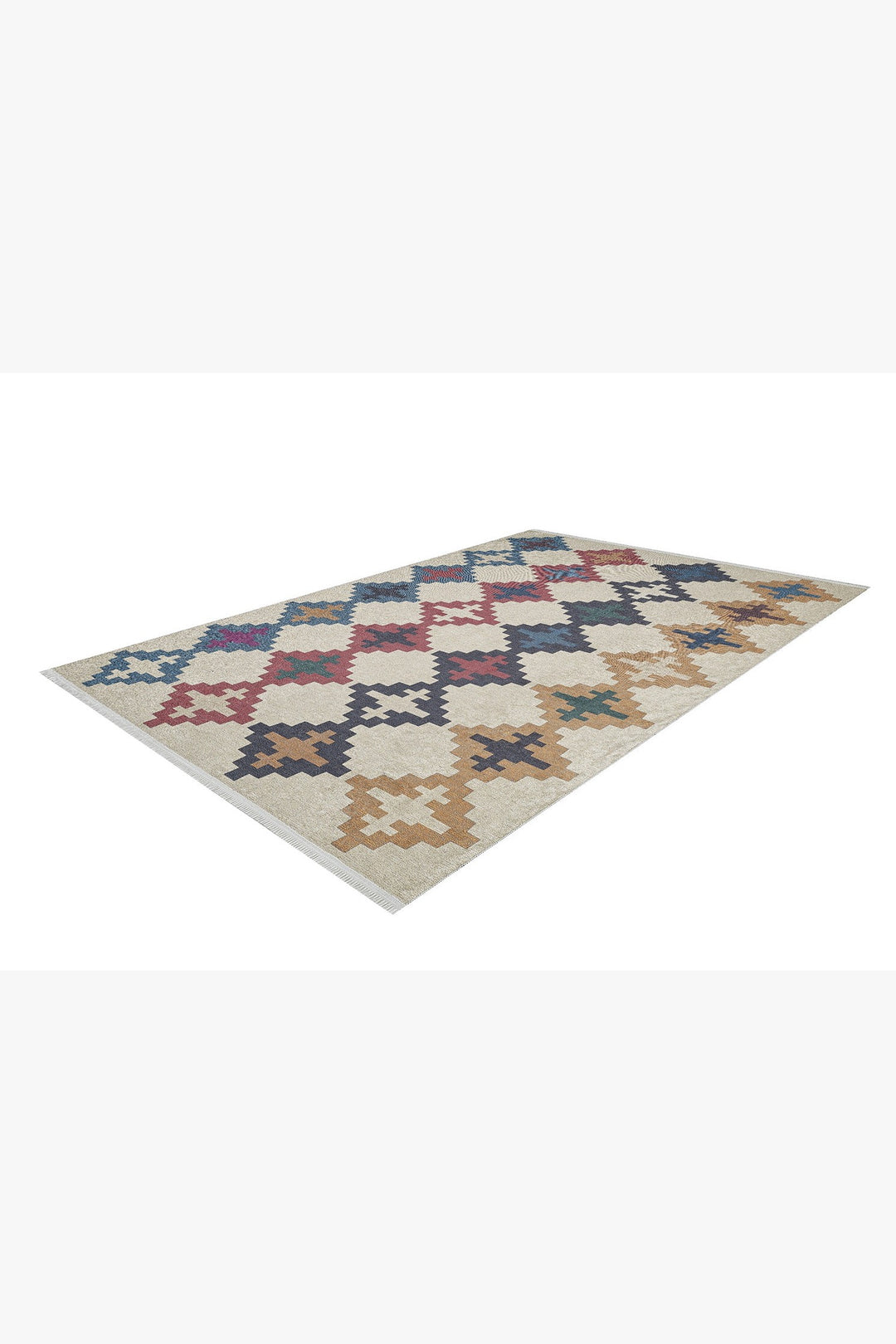 machine-washable-area-rug-Tribal-Ethnic-Collection-Cream-Beige-JR1600