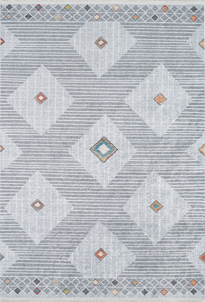 machine-washable-area-rug-Bohemian-Collection-Gray-Anthracite-JR1645