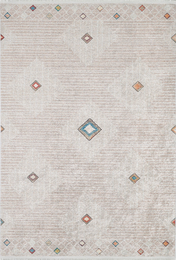 machine-washable-area-rug-Bohemian-Collection-Cream-Beige-JR1646