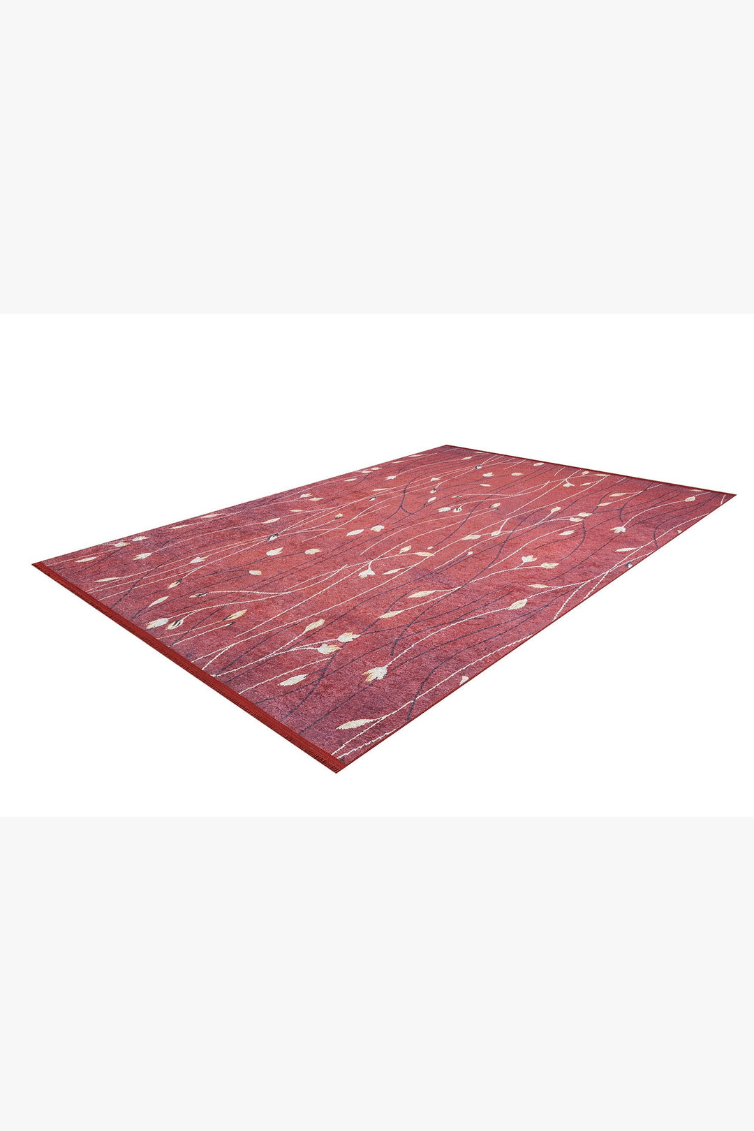 machine-washable-area-rug-Floral-Collection-Red-JR1656