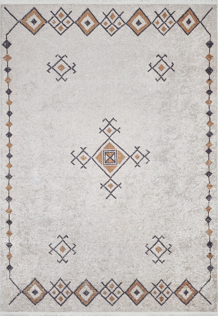 machine-washable-area-rug-Bohemian-Collection-Cream-Beige-JR1683