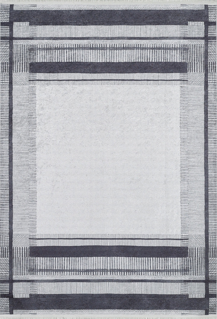 machine-washable-area-rug-Bohemian-Collection-Gray-Anthracite-JR1703