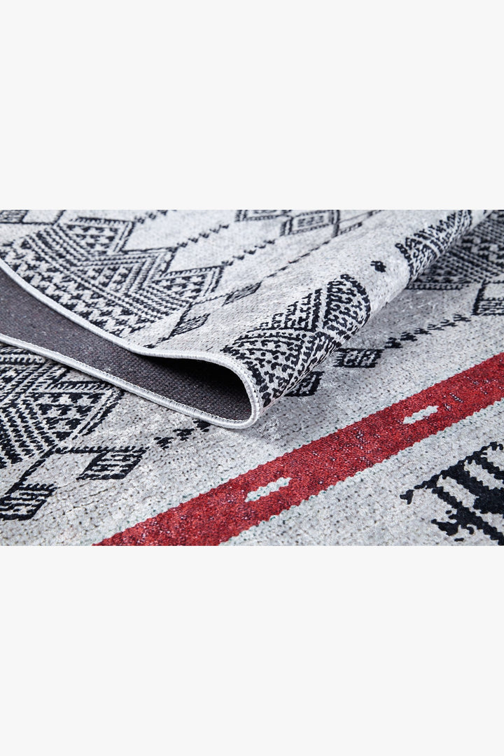 machine-washable-area-rug-Bohemian-Collection-Gray-Anthracite-JR1705