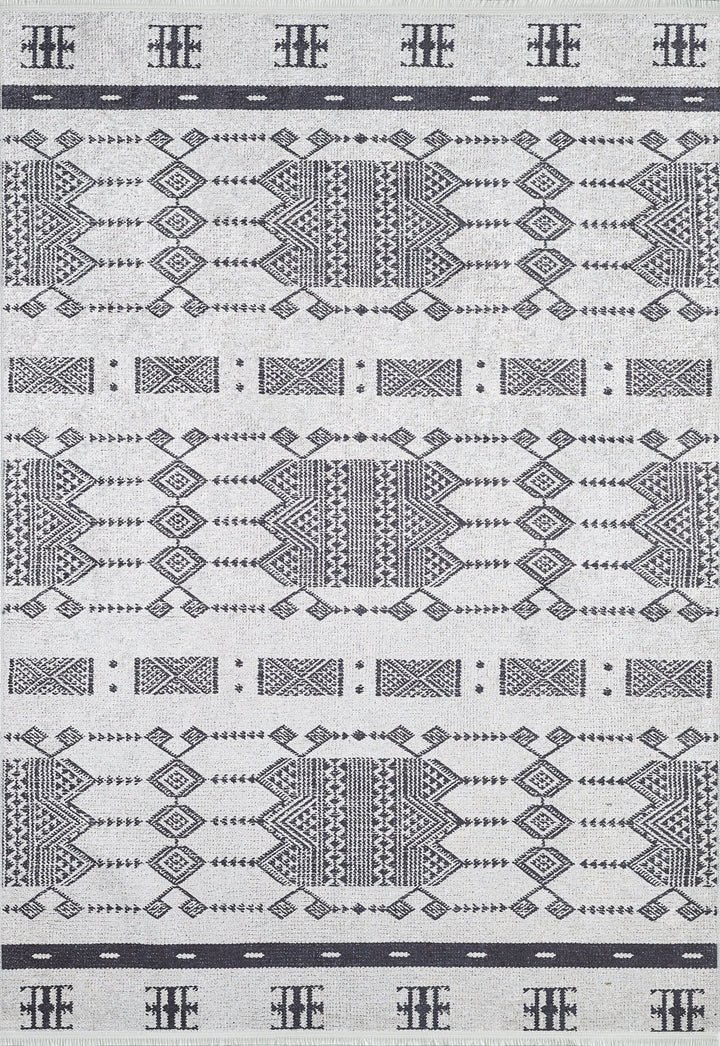 machine-washable-area-rug-Bohemian-Collection-Gray-Anthracite-JR1706