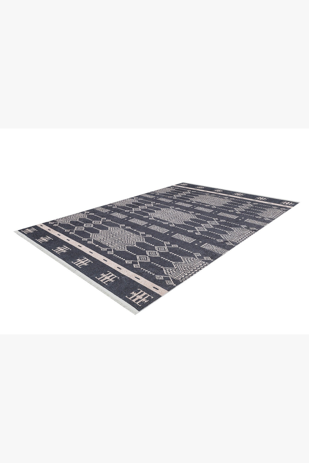 machine-washable-area-rug-Bohemian-Collection-Gray-Anthracite-JR1707