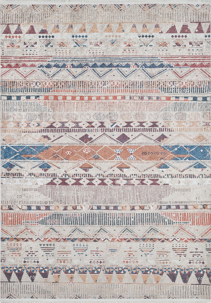 machine-washable-area-rug-Tribal-Ethnic-Collection-Cream-Beige-JR1717