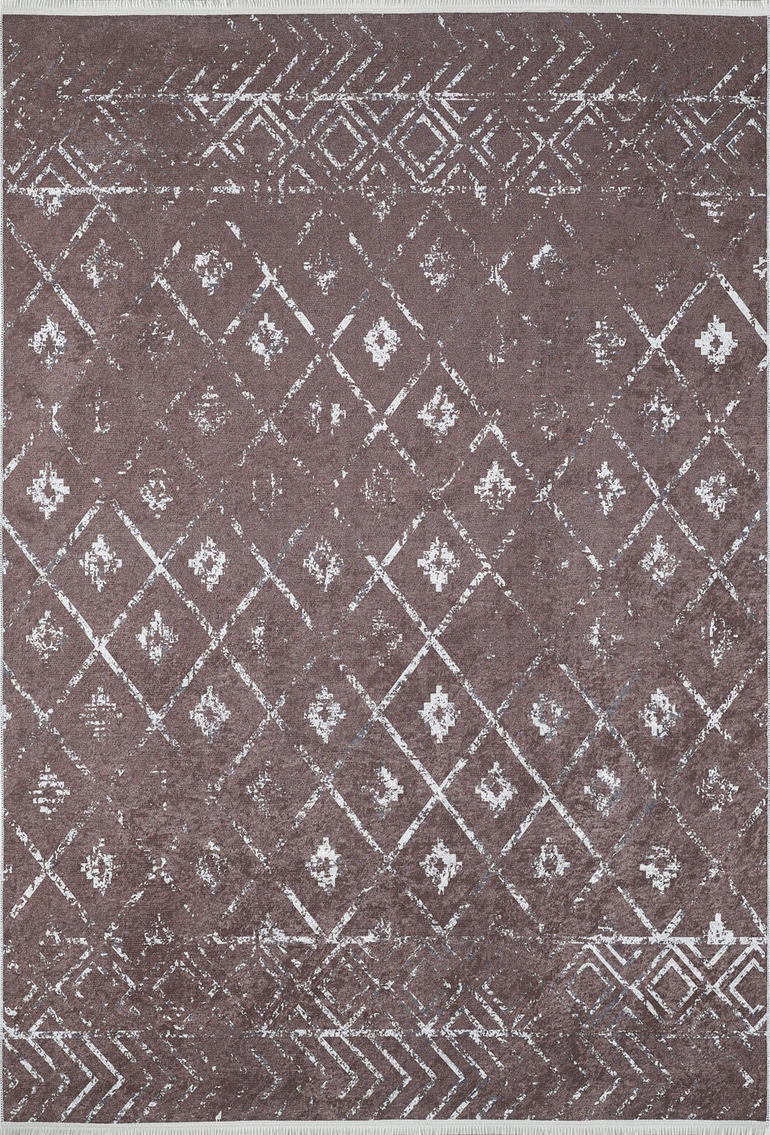 machine-washable-area-rug-Bohemian-Trellis-Lattice-Modern-Collection-Bronze-Brown-JR1838