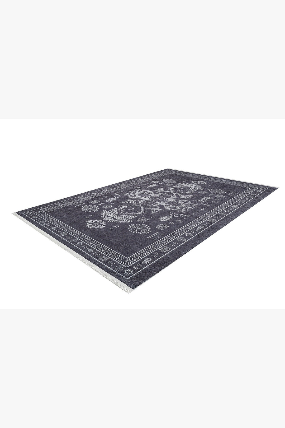 machine-washable-area-rug-Medallion-Tribal-Ethnic-Collection-Black-JR1892