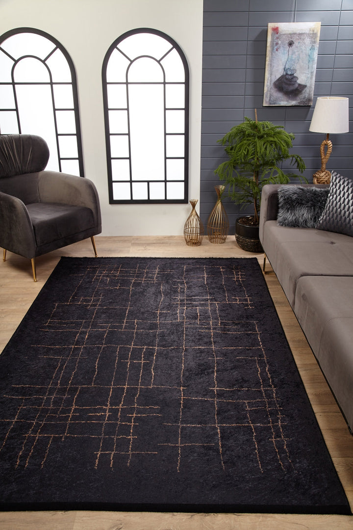 machine-washable-area-rug-Bohemian-Collection-Black-JR1950