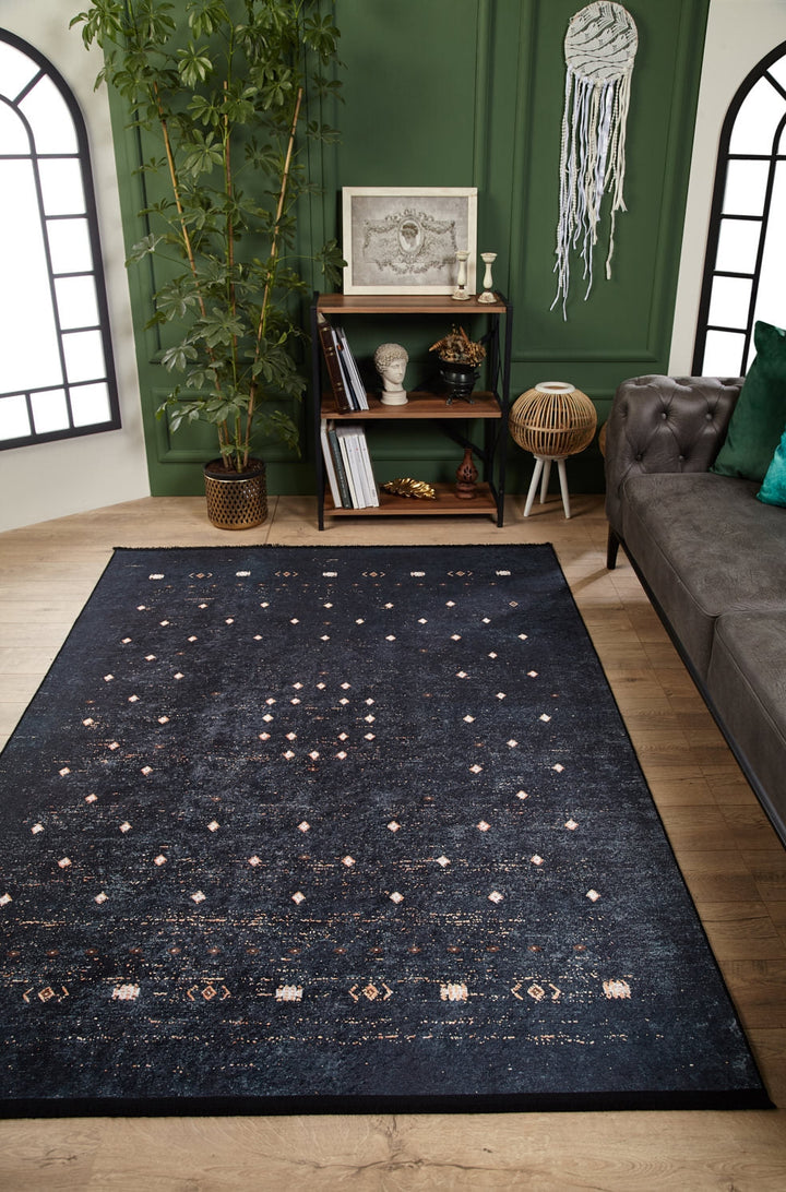 machine-washable-area-rug-Bohemian-Collection-Black-JR1991