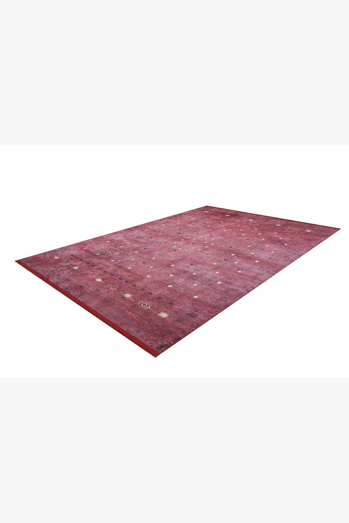 machine-washable-area-rug-Bohemian-Collection-Red-JR1992