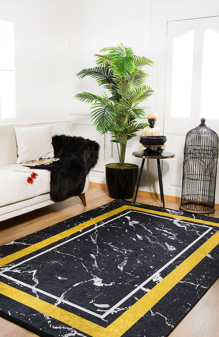 machine-washable-area-rug-Bordered-Modern-Collection-Black-JR1085