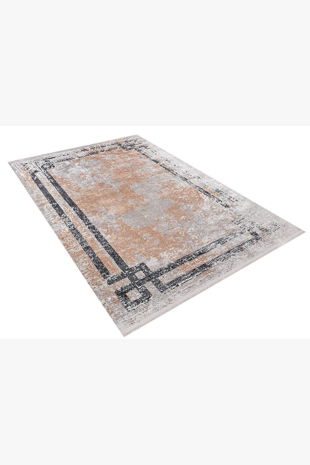 machine-washable-area-rug-Bordered-Modern-Collection-Bronze-Brown-JR1165